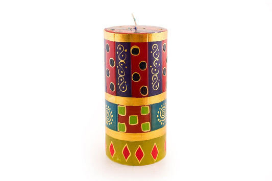African Mineral Painted Candles