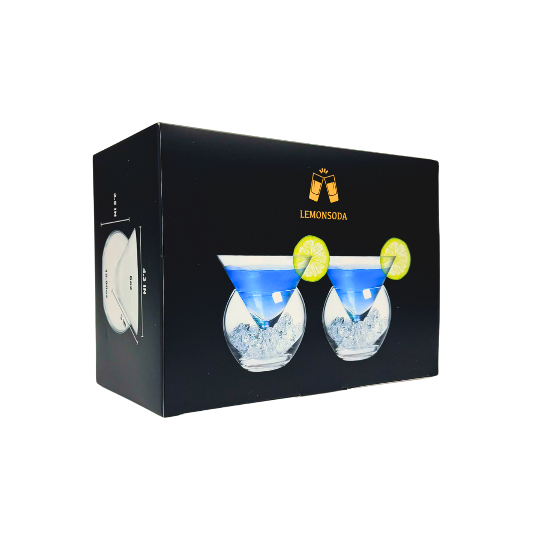 Stemless Martini Glasses With Chiller