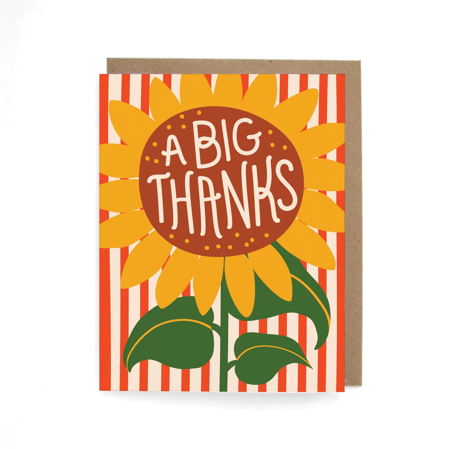A Big Thanks Sunflower Card