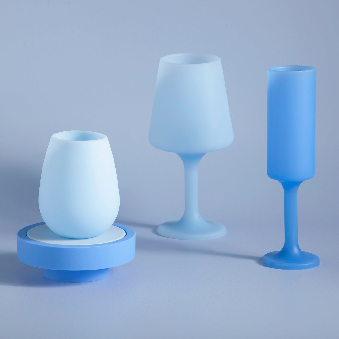Sky + Kingfisher | Seff | Unbreakable Champagne Flutes