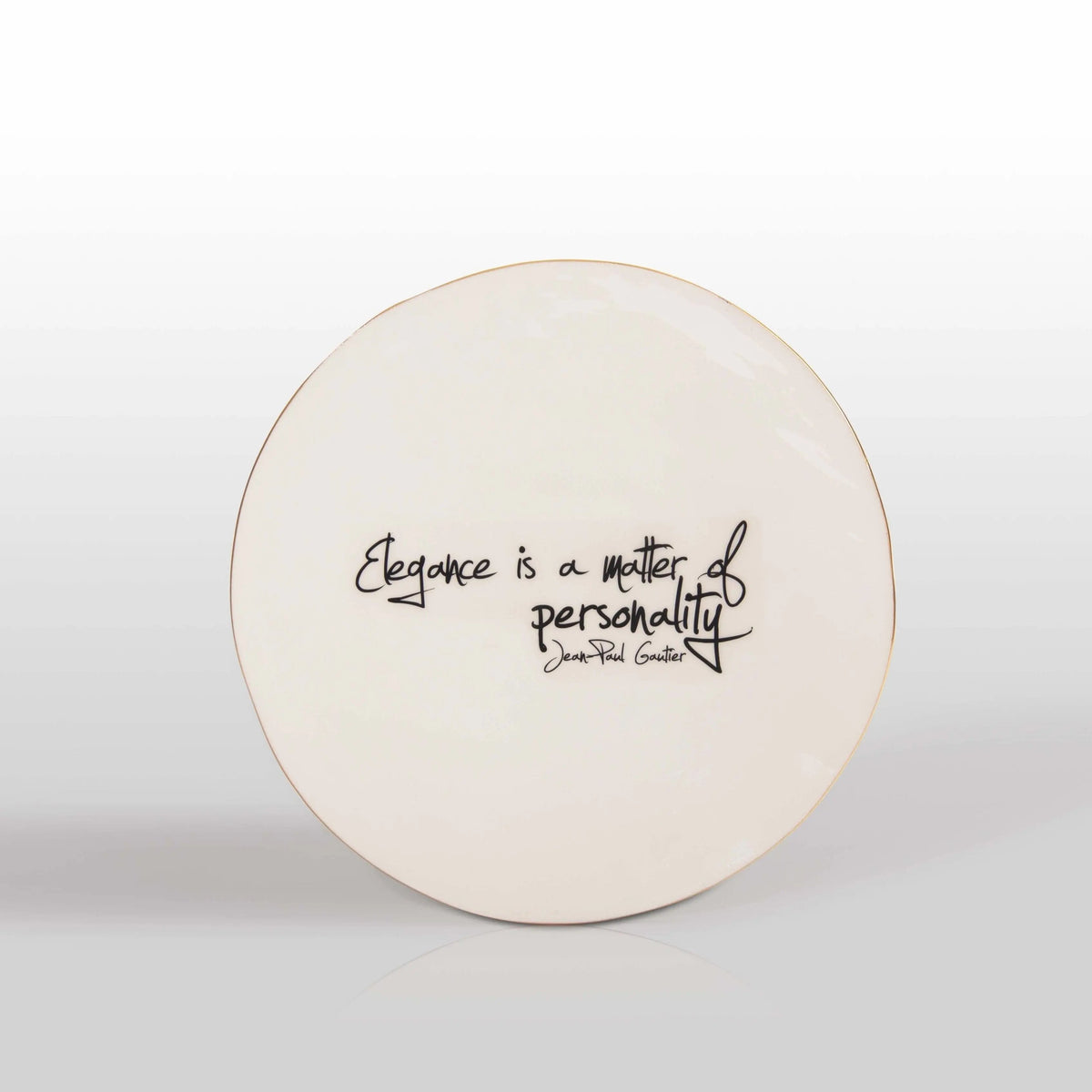 “Elegance Is A Matter Of Personality” Jean Paul Gaultier - Large Platter with Quote