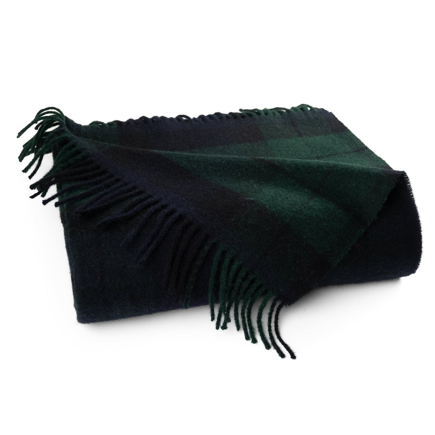 Highland Tweeds Shetland Lambswool Throw (Black Watch)
