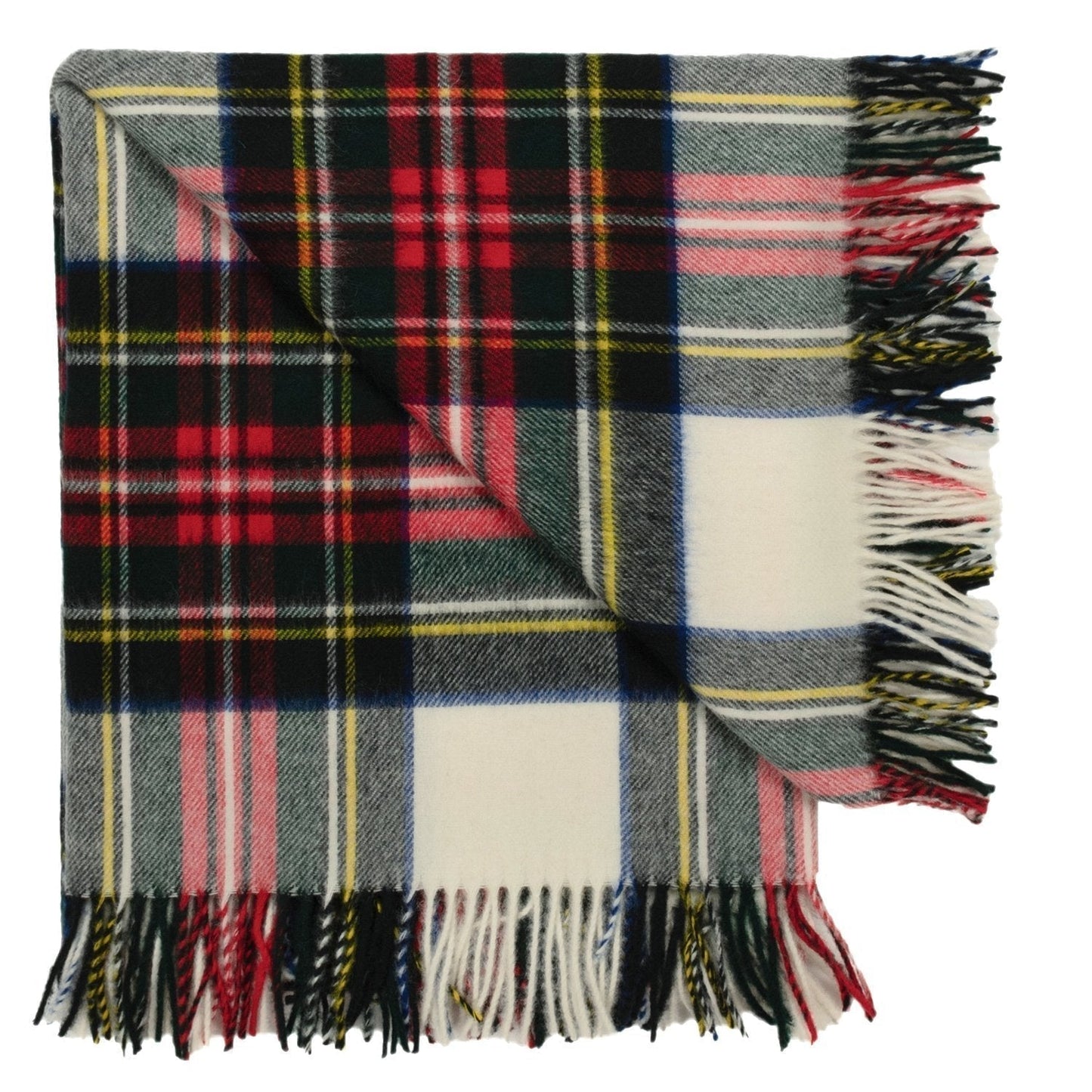 Highland Tartan Tweed Merino Wool Throw - Dress Stewart