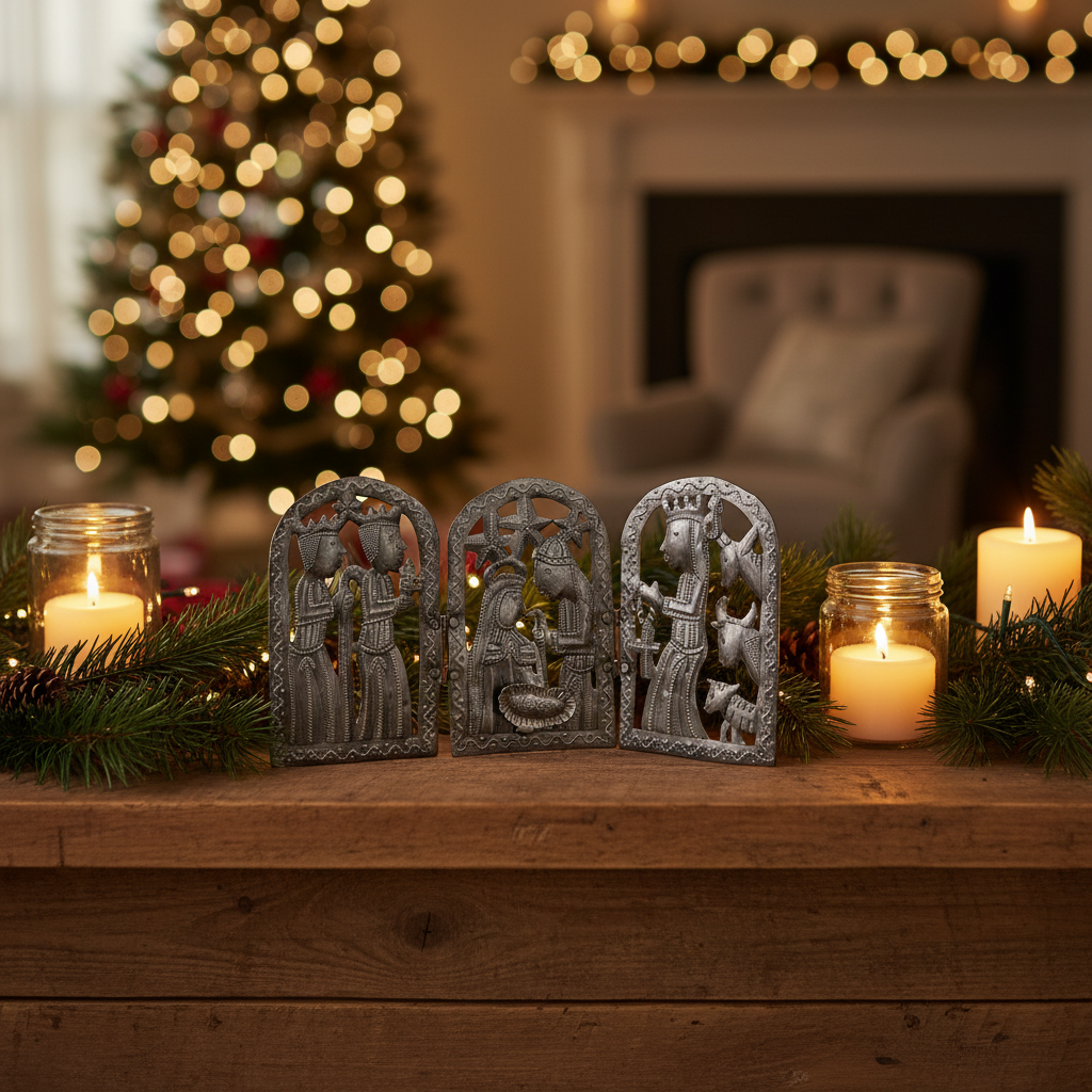 Small Nativity Triptych