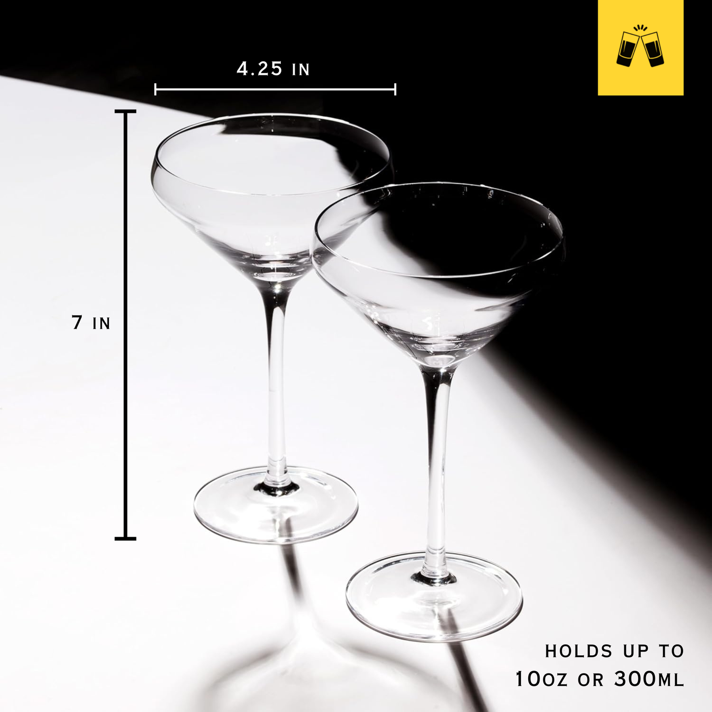 Hand Blown Martini Glass