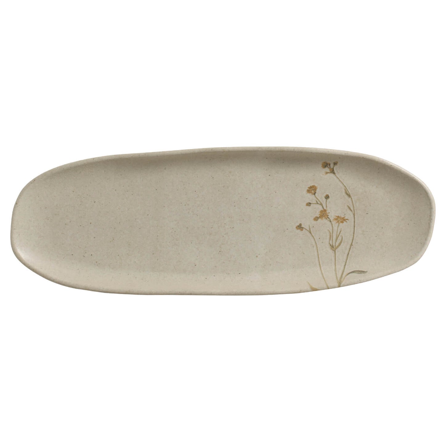 Shallow Organic Oval Platter Large Set of 4