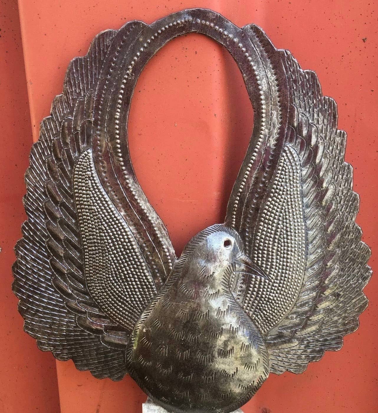 Dove of Peace, Decorative Bird, Haiti 8.5" X 9"
