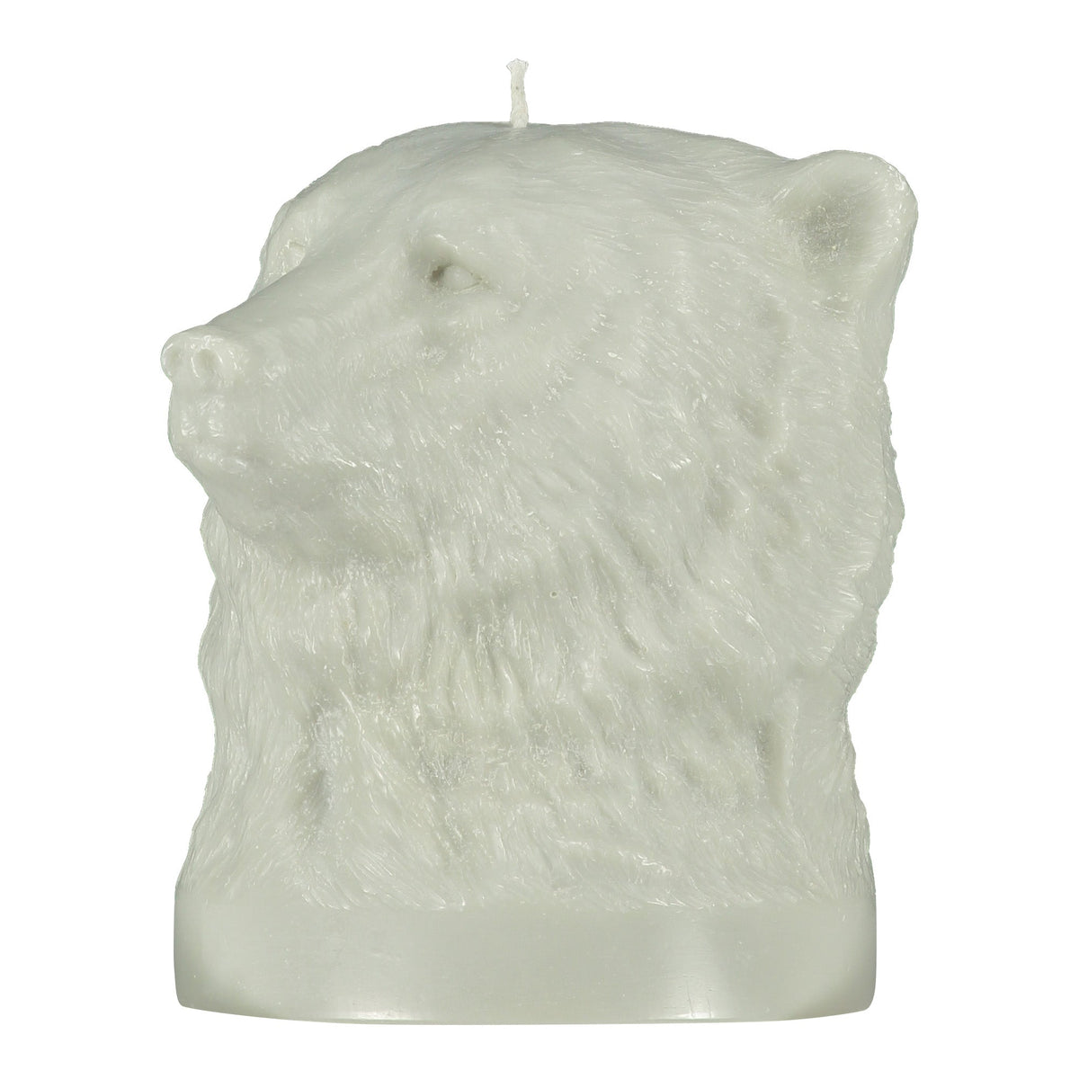 Willow Grey Bear Head Candle