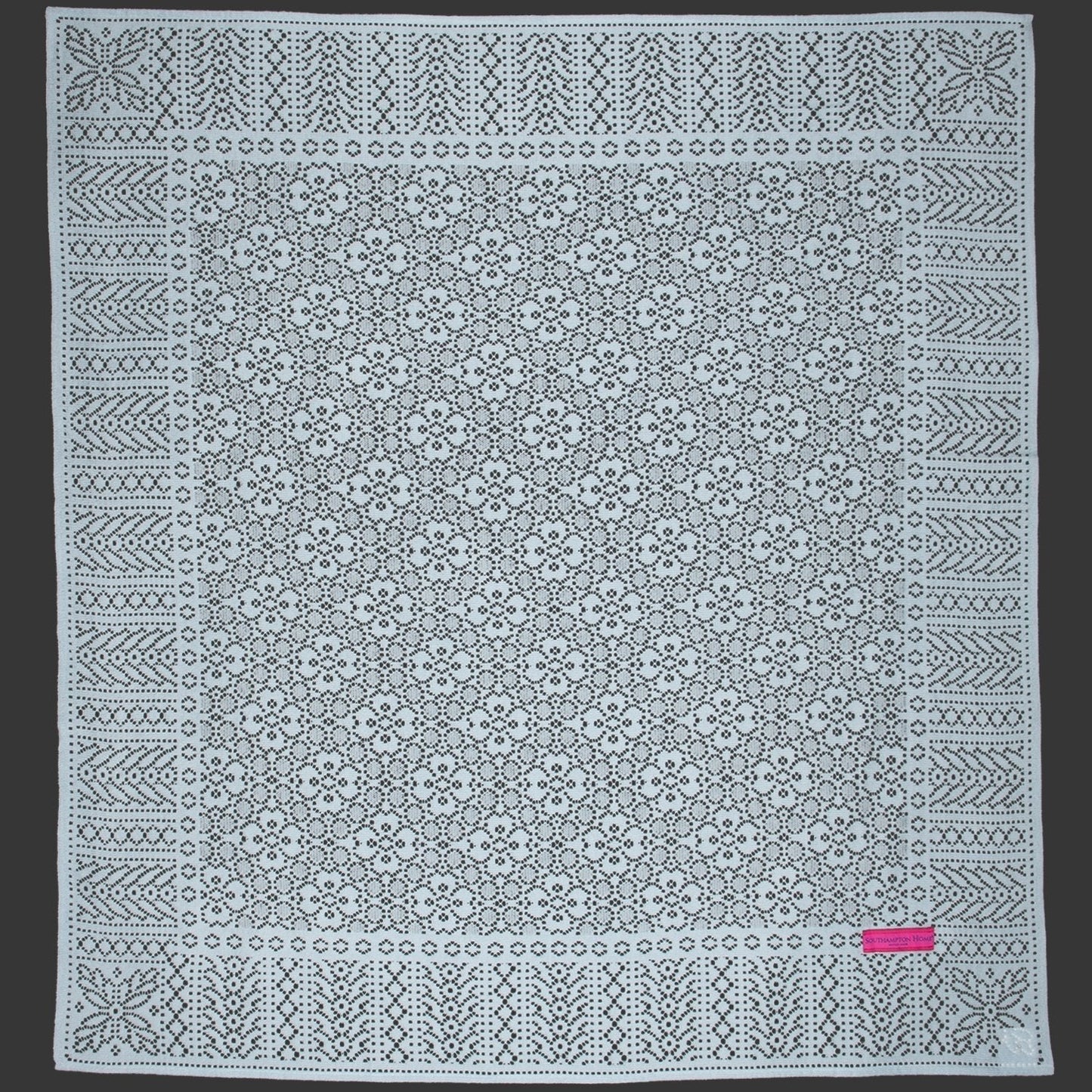 Southampton Home Lace Weave Baby Shawl ~ Blue ~