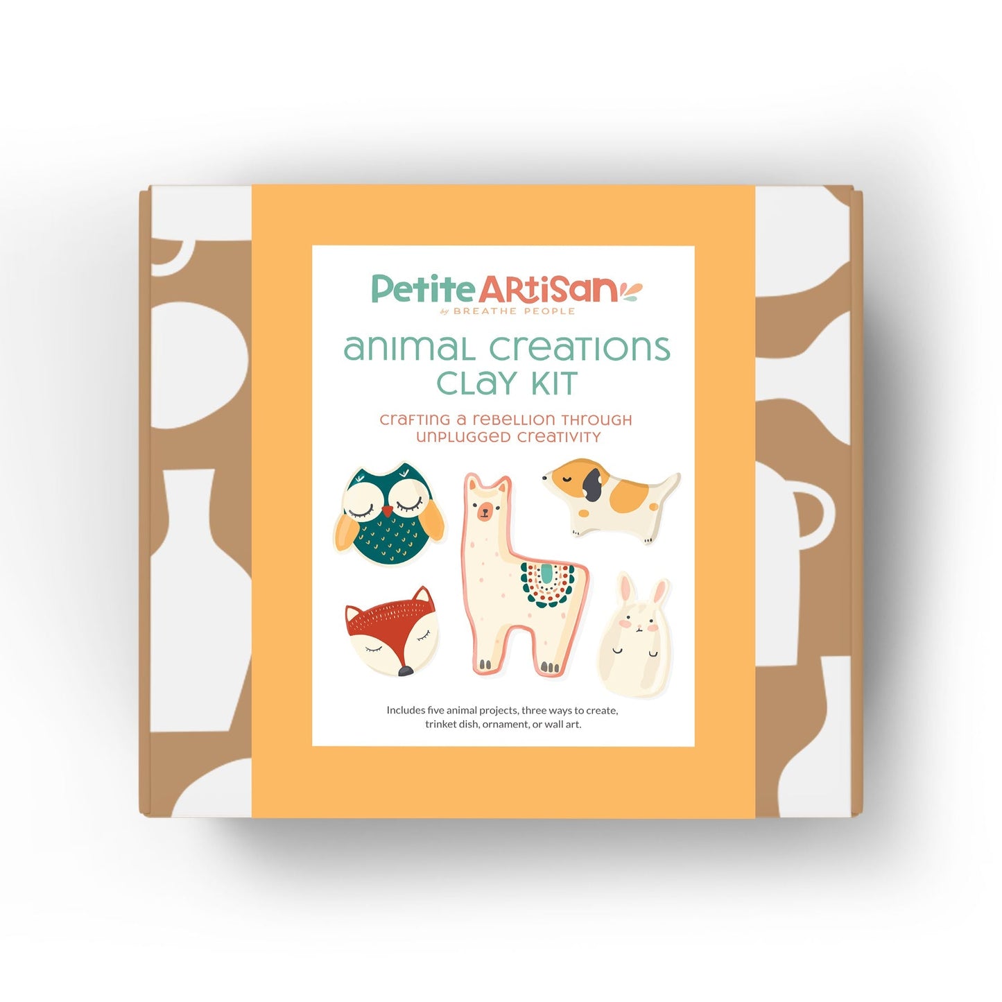 Kids Animal Clay Kit, 4 Project Art Kit