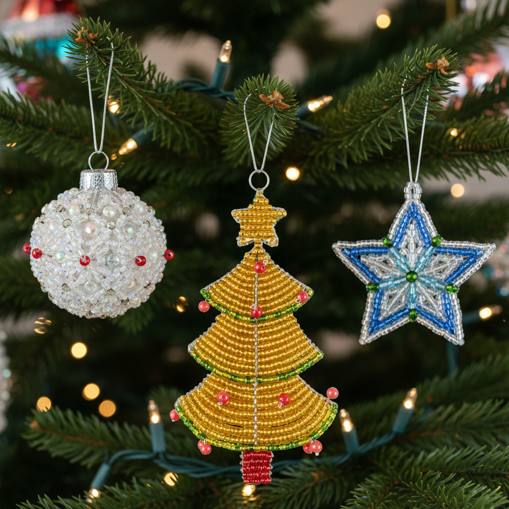 Christmas Tree With Star Ornament (Set of 3)