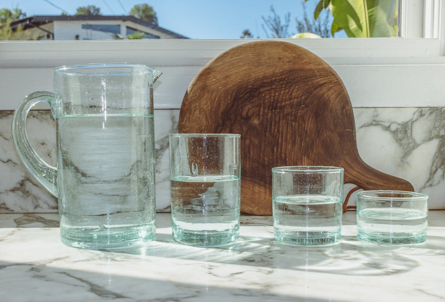 Kade Recycled Glass Pitcher
