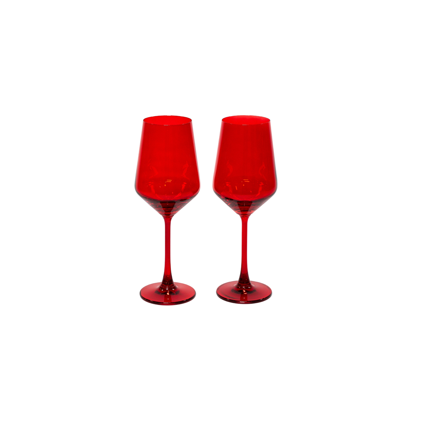 Cherry Red - Colored Wine Glass