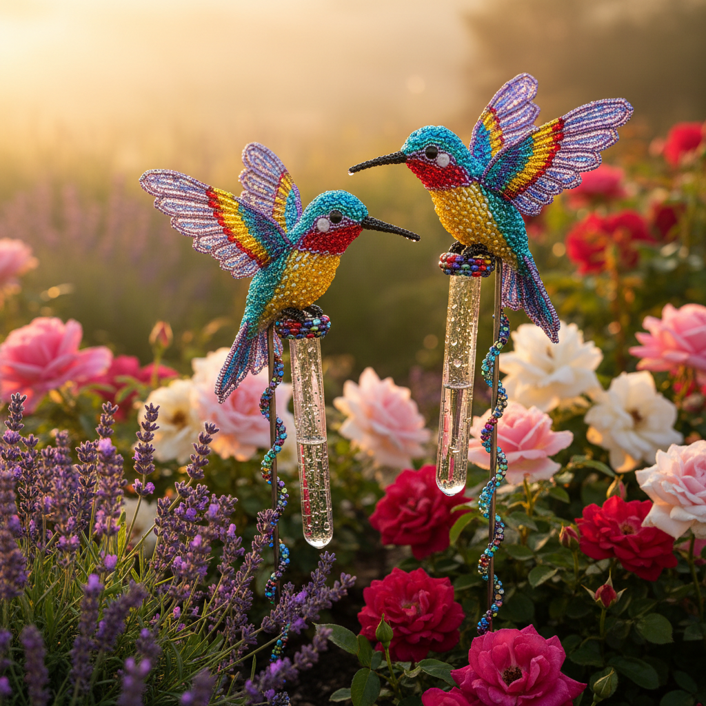 Rain Gauge, Hummingbird (Set of 2)