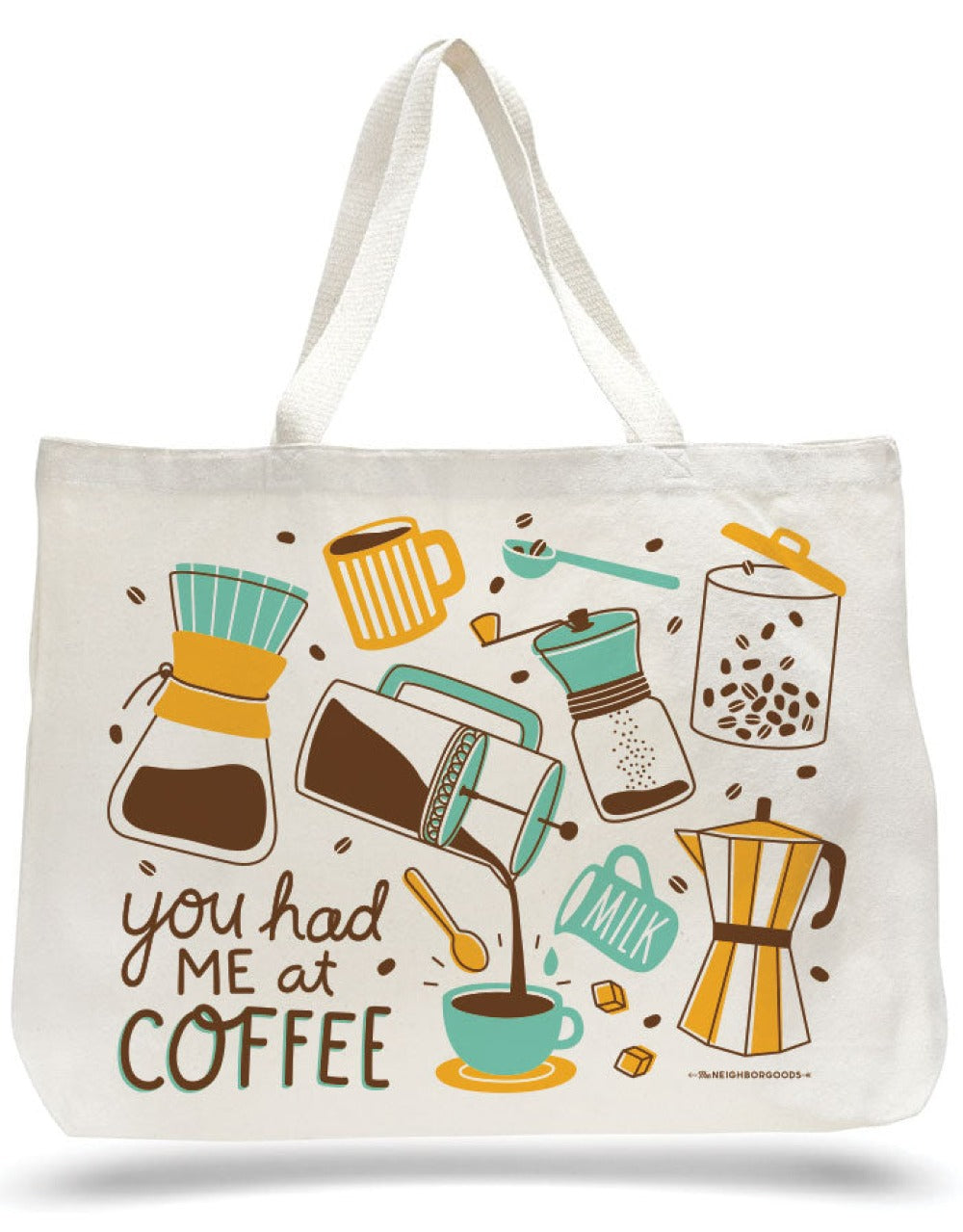 Coffee Candle & Tote Gift Set