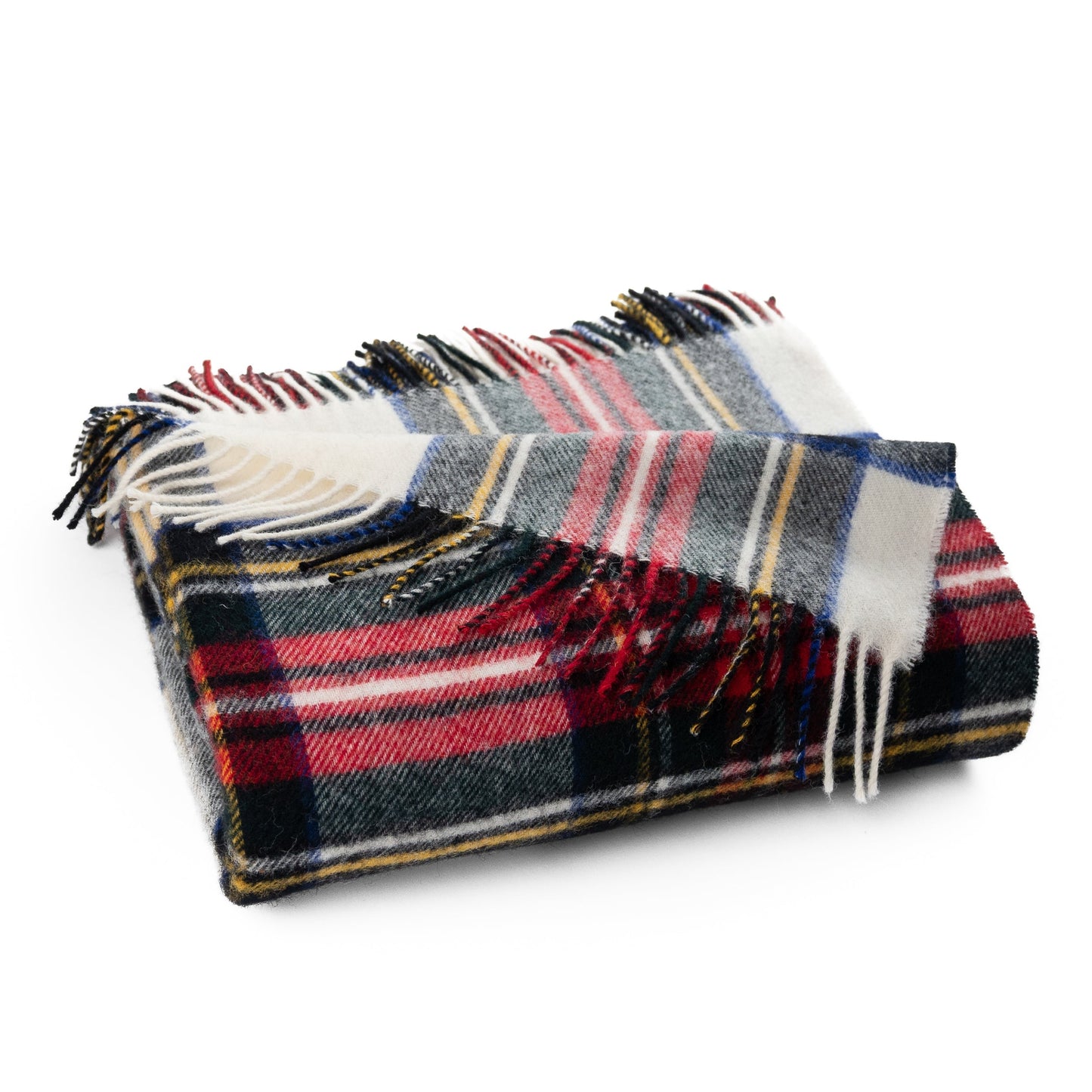 Highland Tweeds Shetland Lambswool Throw - Dress Stewart