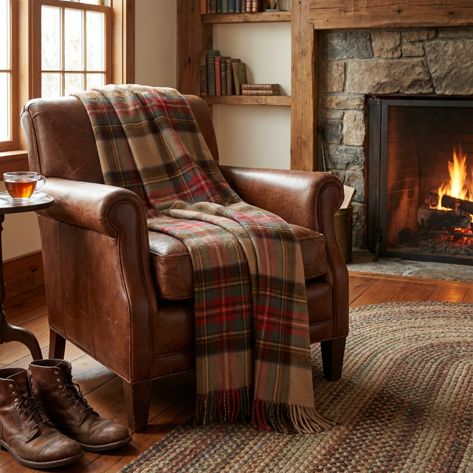Prince of Scots Merino Wool Throw - Antique Dress Stewart