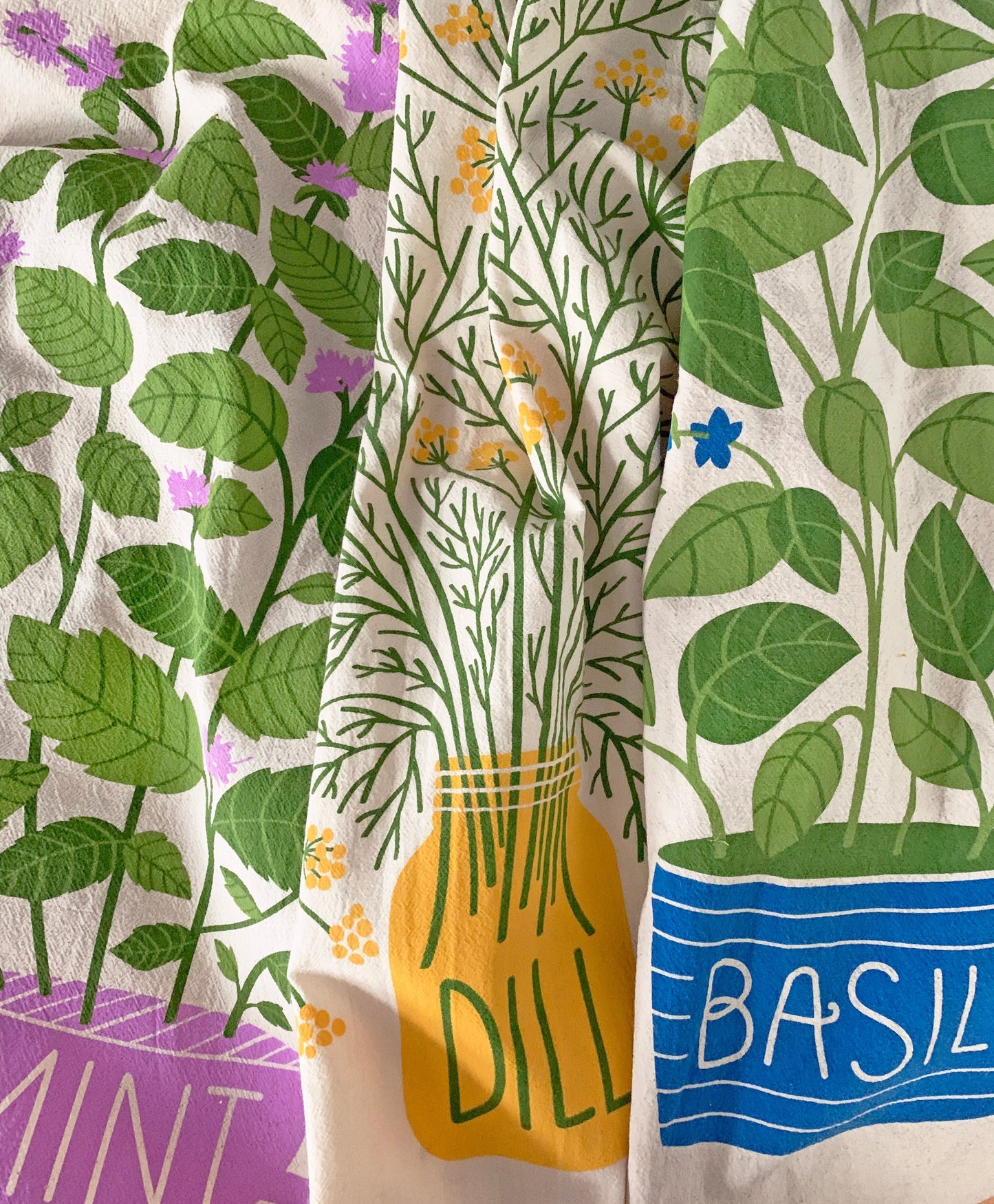 Fresh Herbs - Dish Towel Set of 3