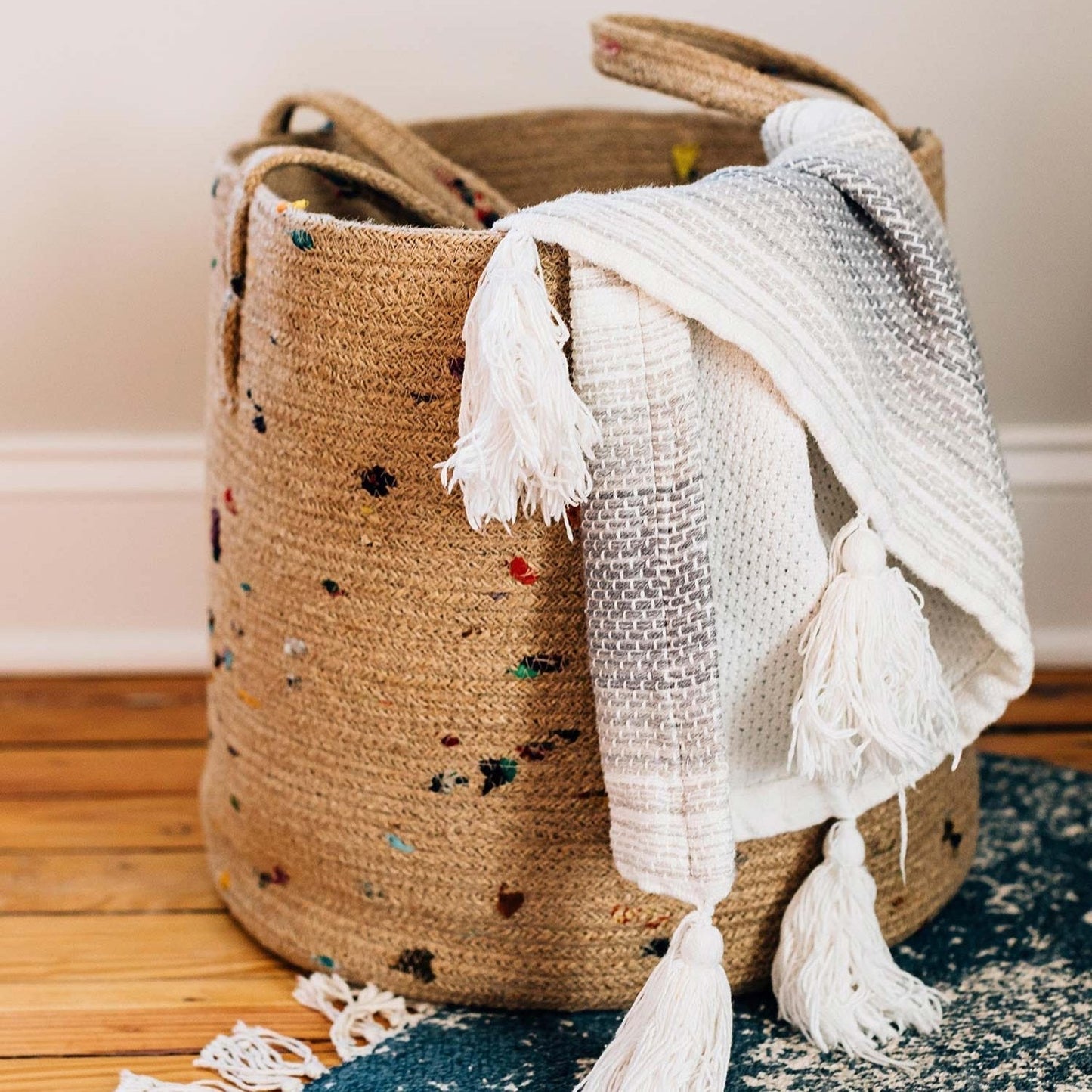 Bright Bits Jute Basket