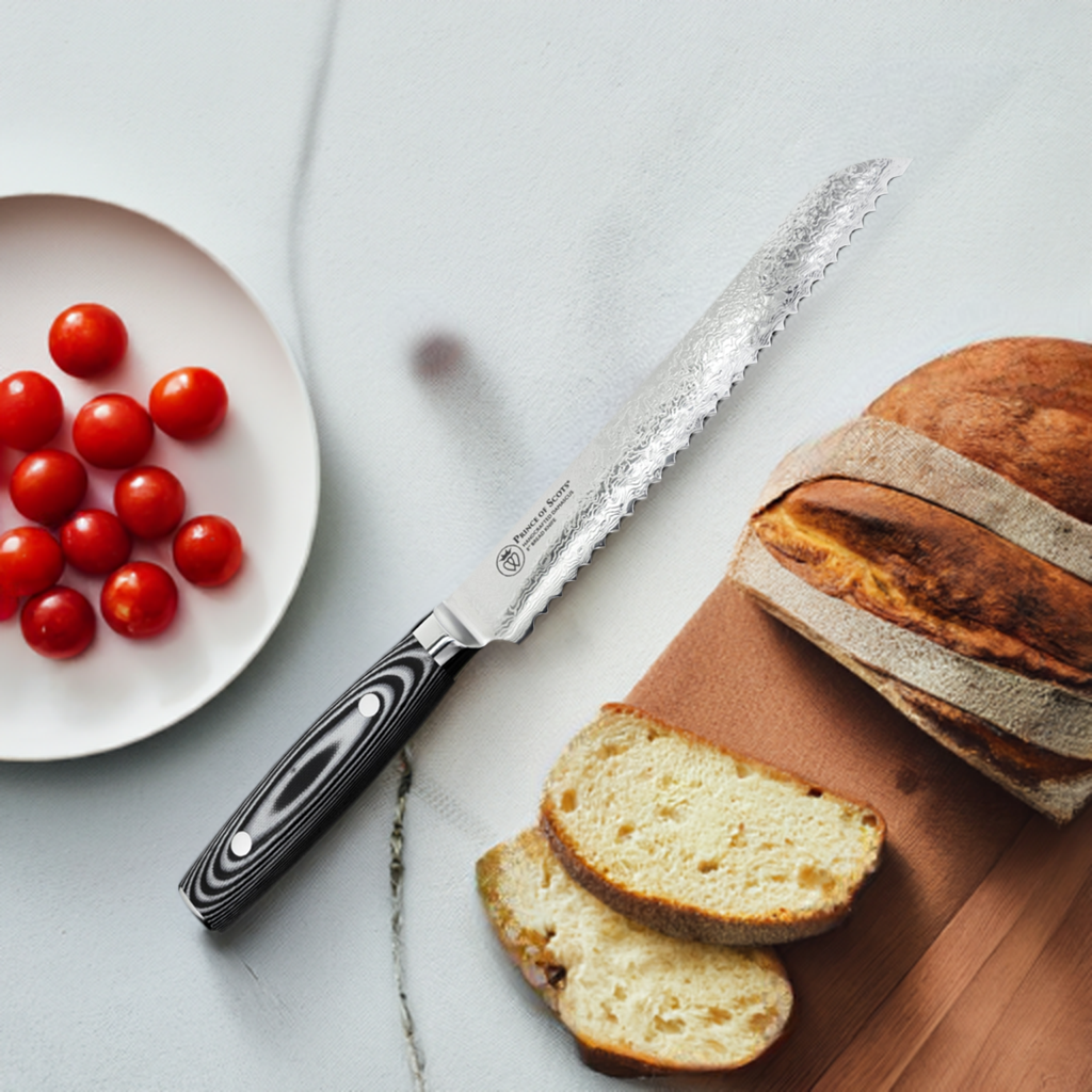 8 Inch Damascus Bread Knife