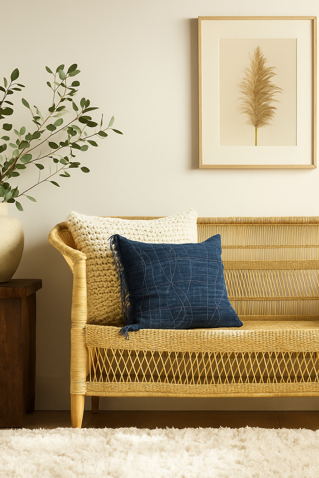 Oversized Chunky Handknit Throw Pillow