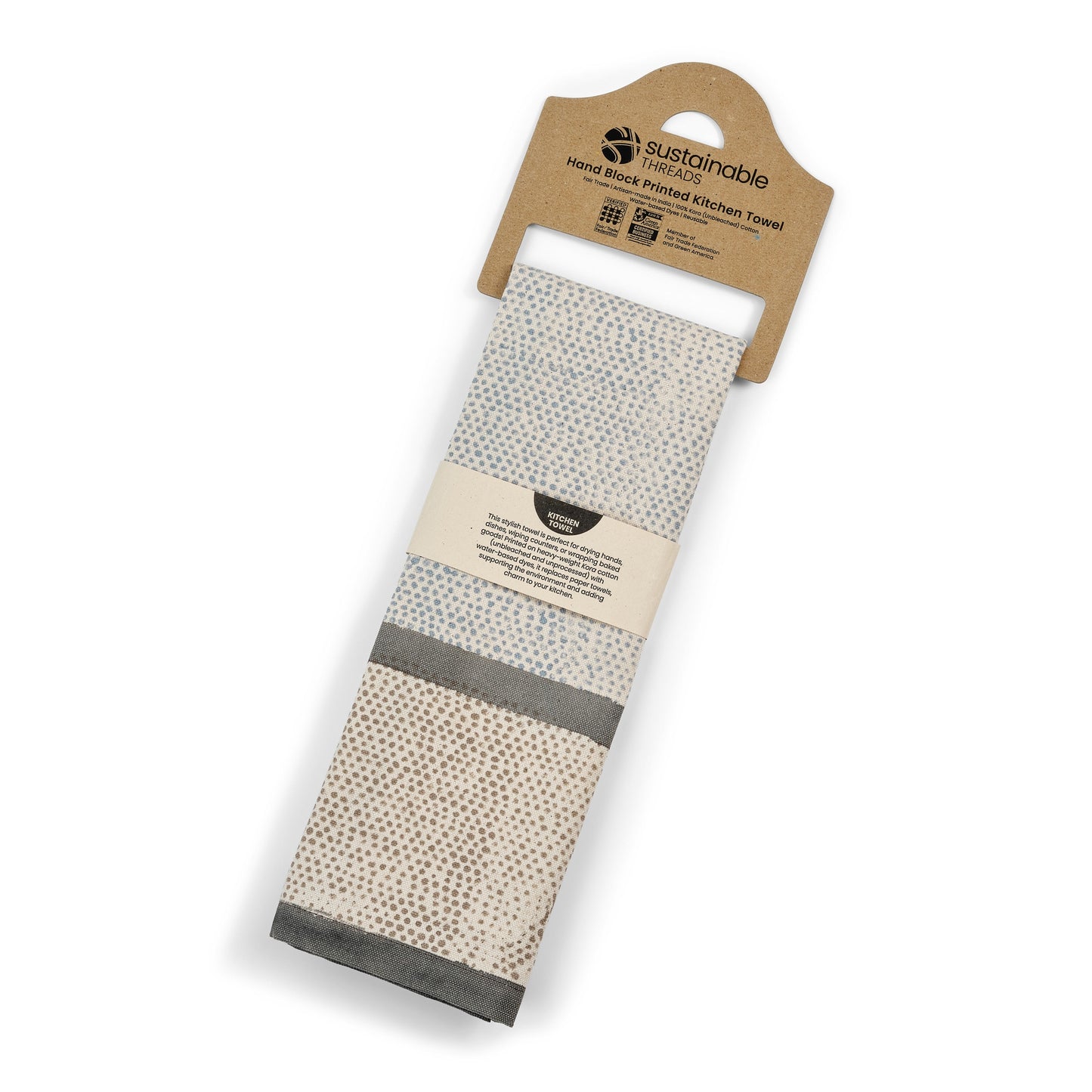 Kora Cotton Kitchen Towels | Set of 2 | RAINDROP