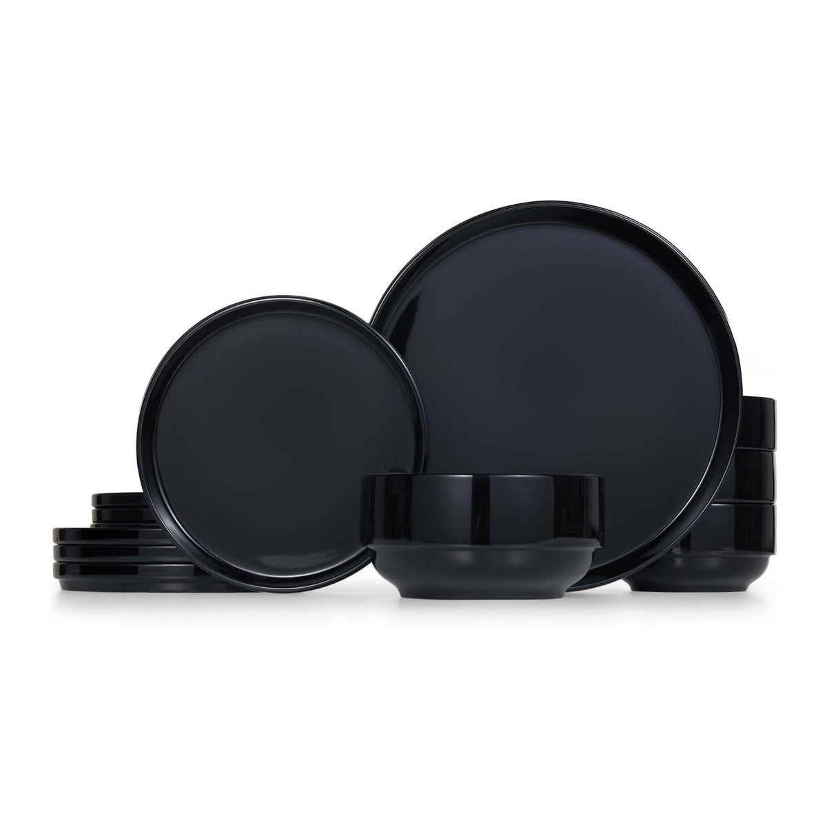 Dinnerware Set, 12 Piece Service for 4, Ceramic, Cambridge Classics