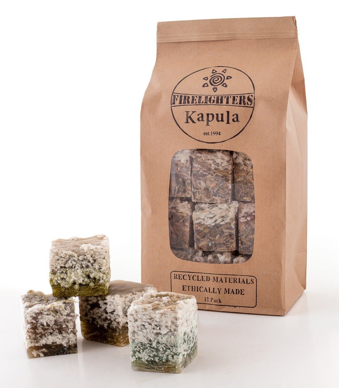 Kapula Firelighters - Ethically Made from Recycled Materials