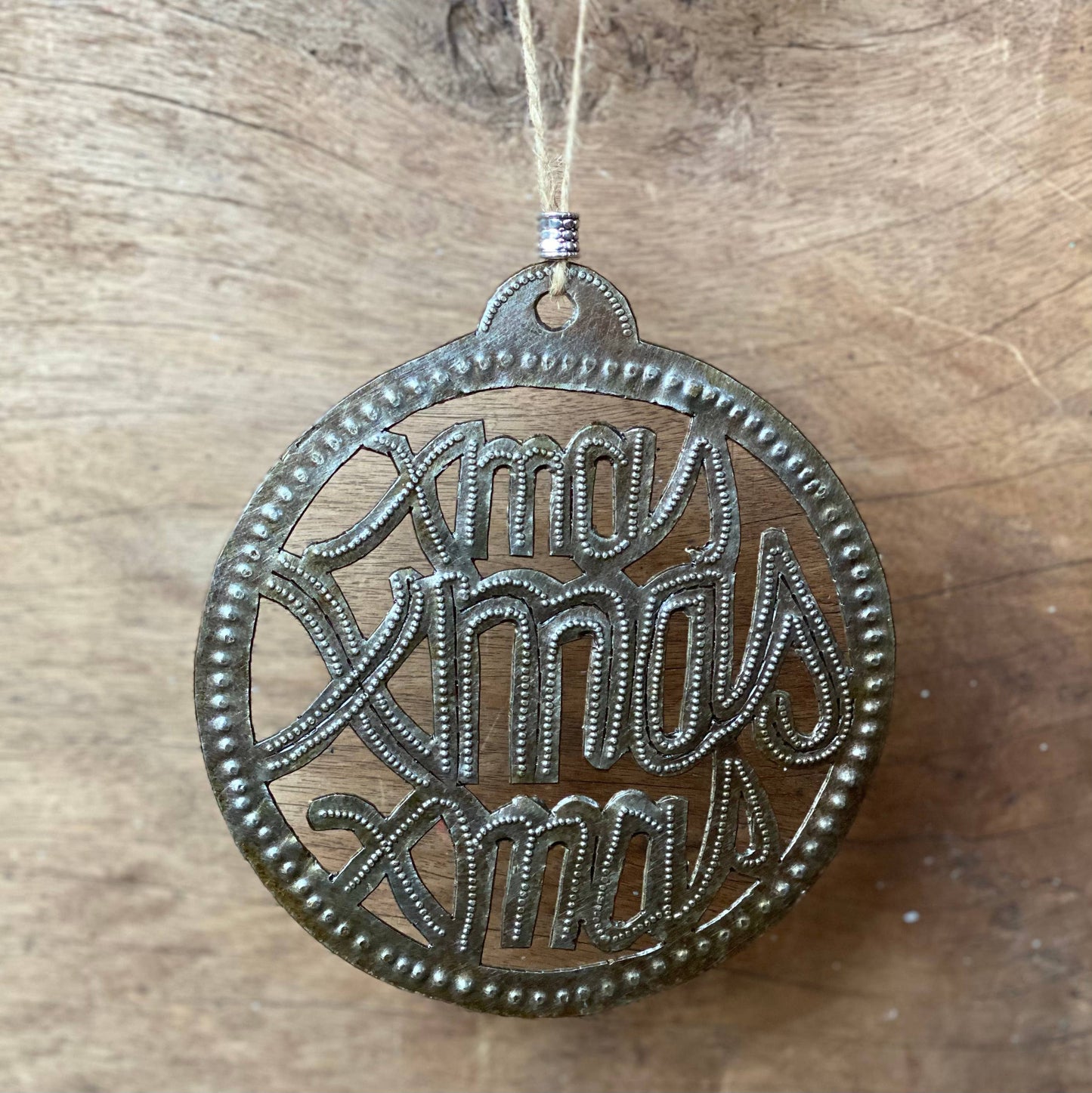 Haitian Metal Christmas Ornament, Handmade 5.5