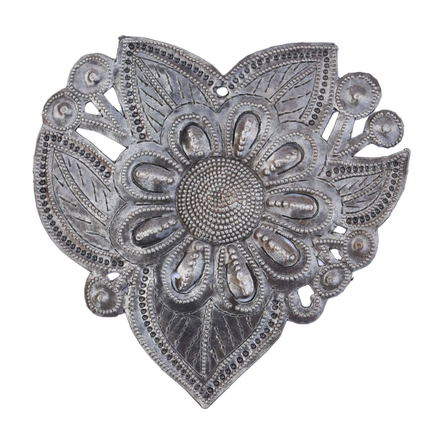 Garden Heart – Handmade Recycled Metal Heart from Haiti