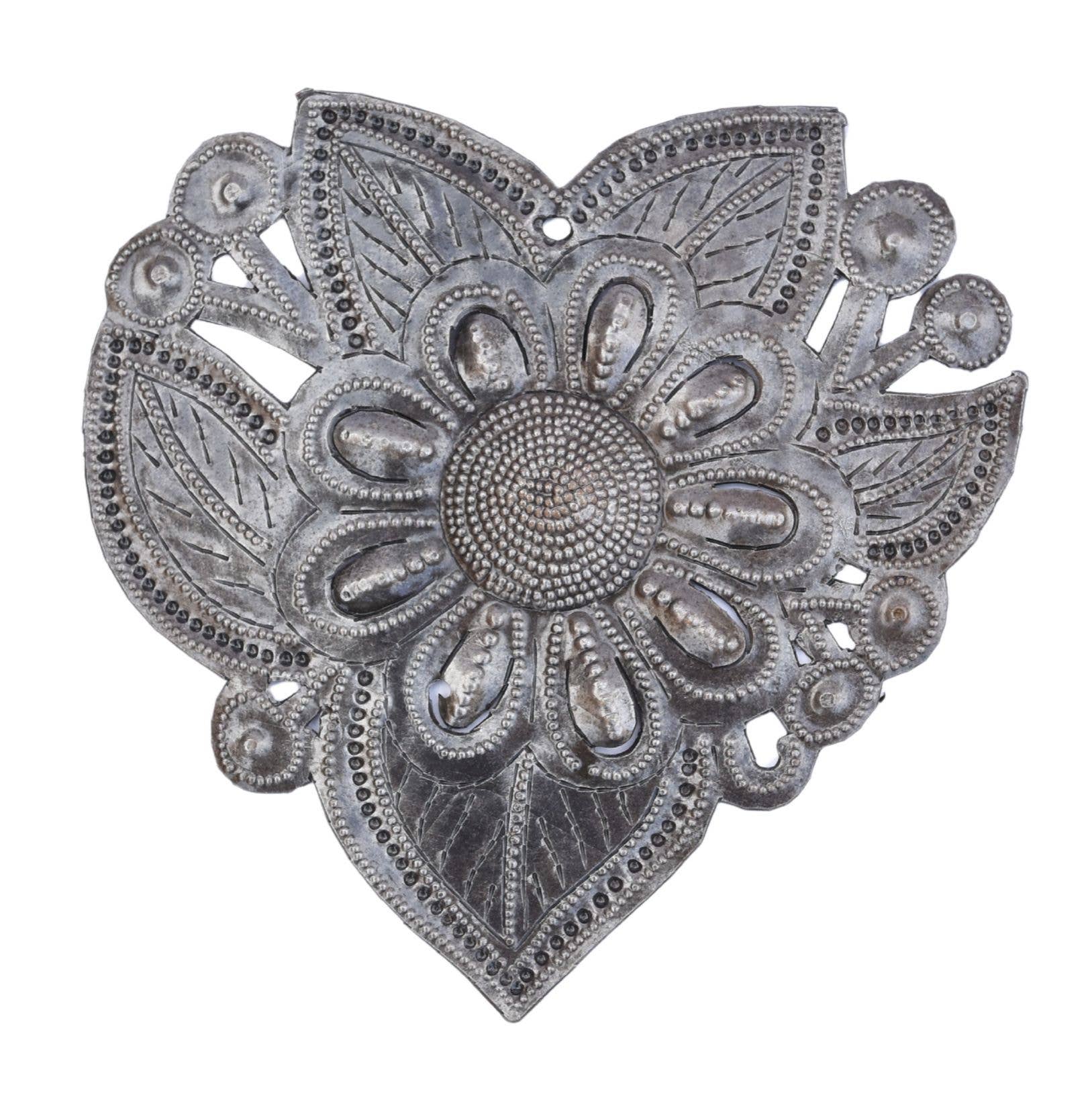 Garden Heart – Handmade Recycled Metal Heart from Haiti