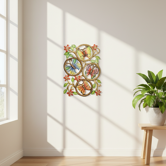 Painted Butterflies on the Wall