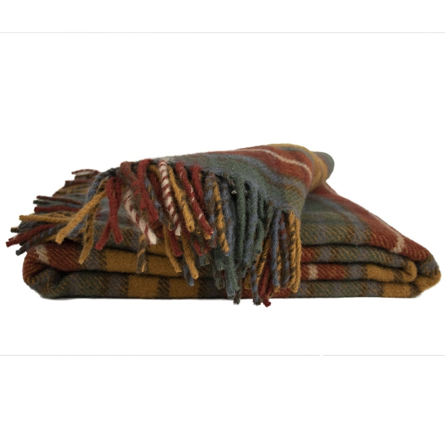 Highland Tweeds Pure New Wool Fluffy Throw ~ Antique Buchanan ~