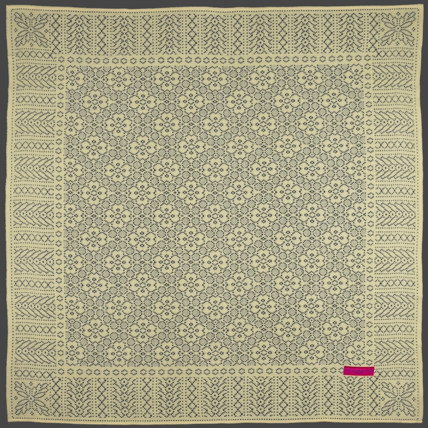 Southampton Home Lace Weave Baby Shawl - Yellow