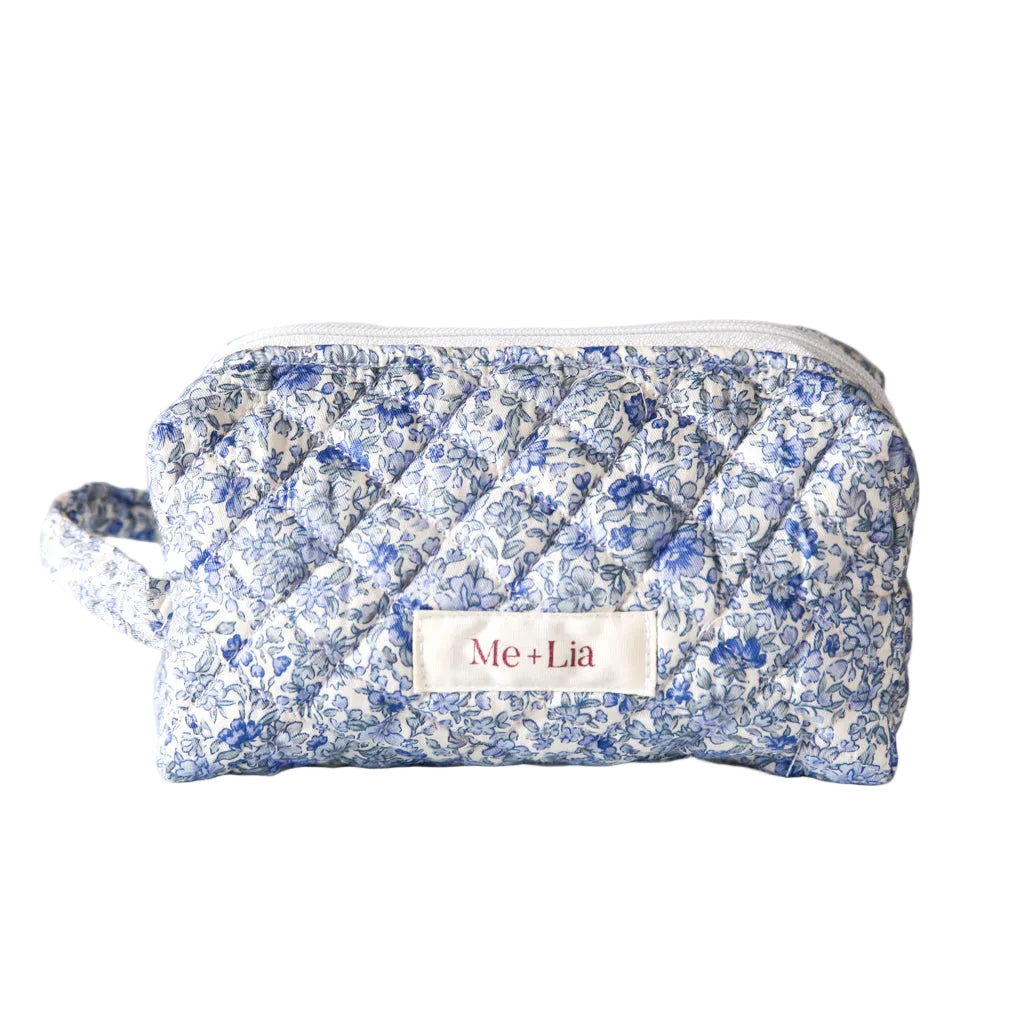 Blue Blossom Make-up Pouch - Small