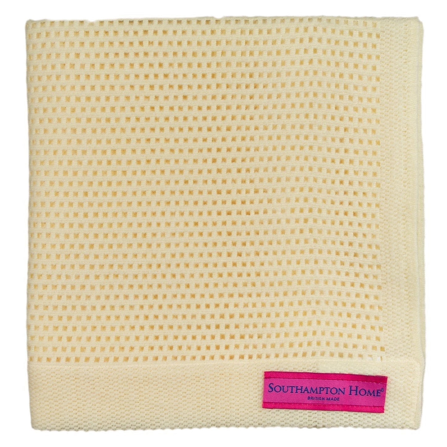 Southampton Home Lace Weave Teddy Bear Baby Blanket - Yellow
