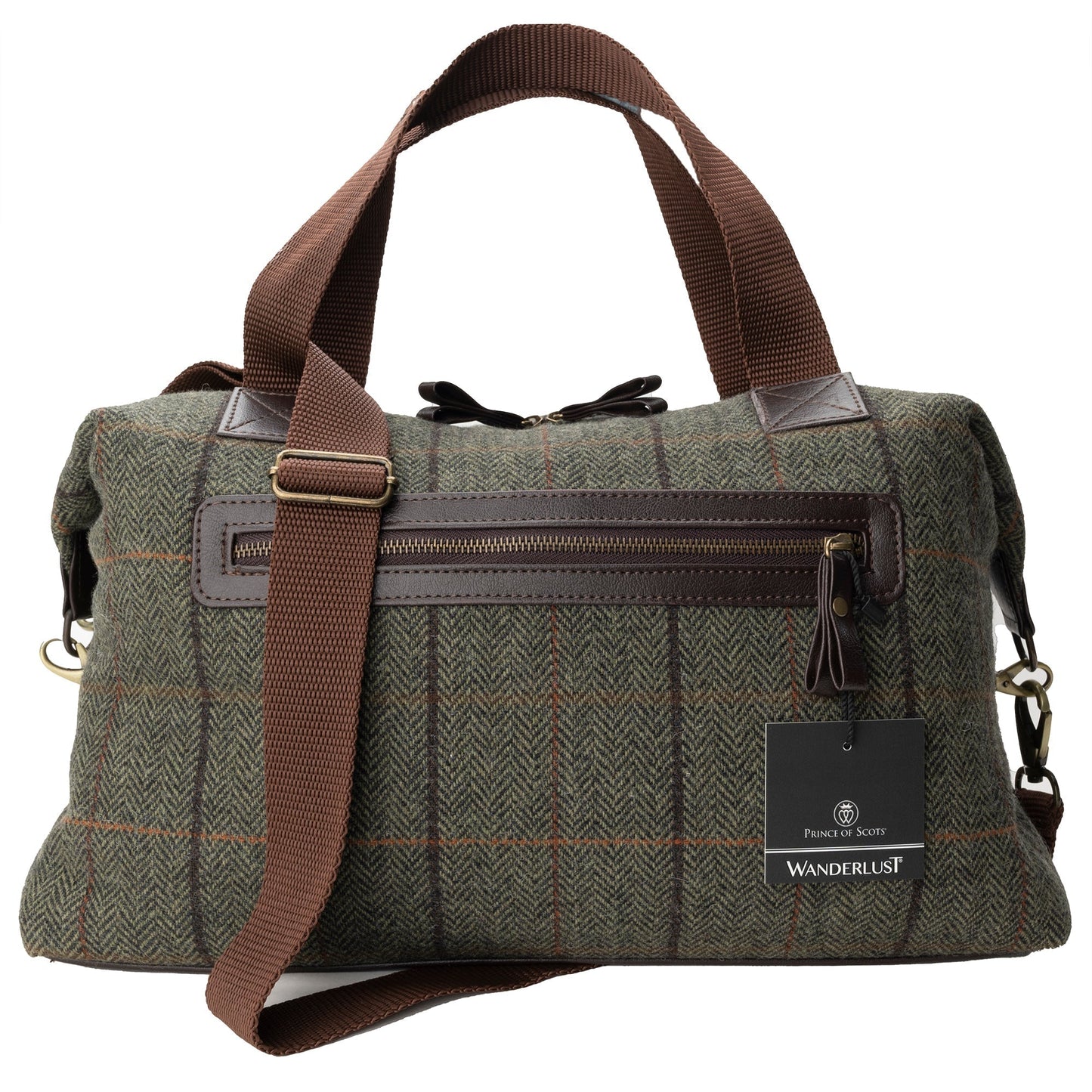 Wanderlust Highland Tweeds Weekender Bag - Olive