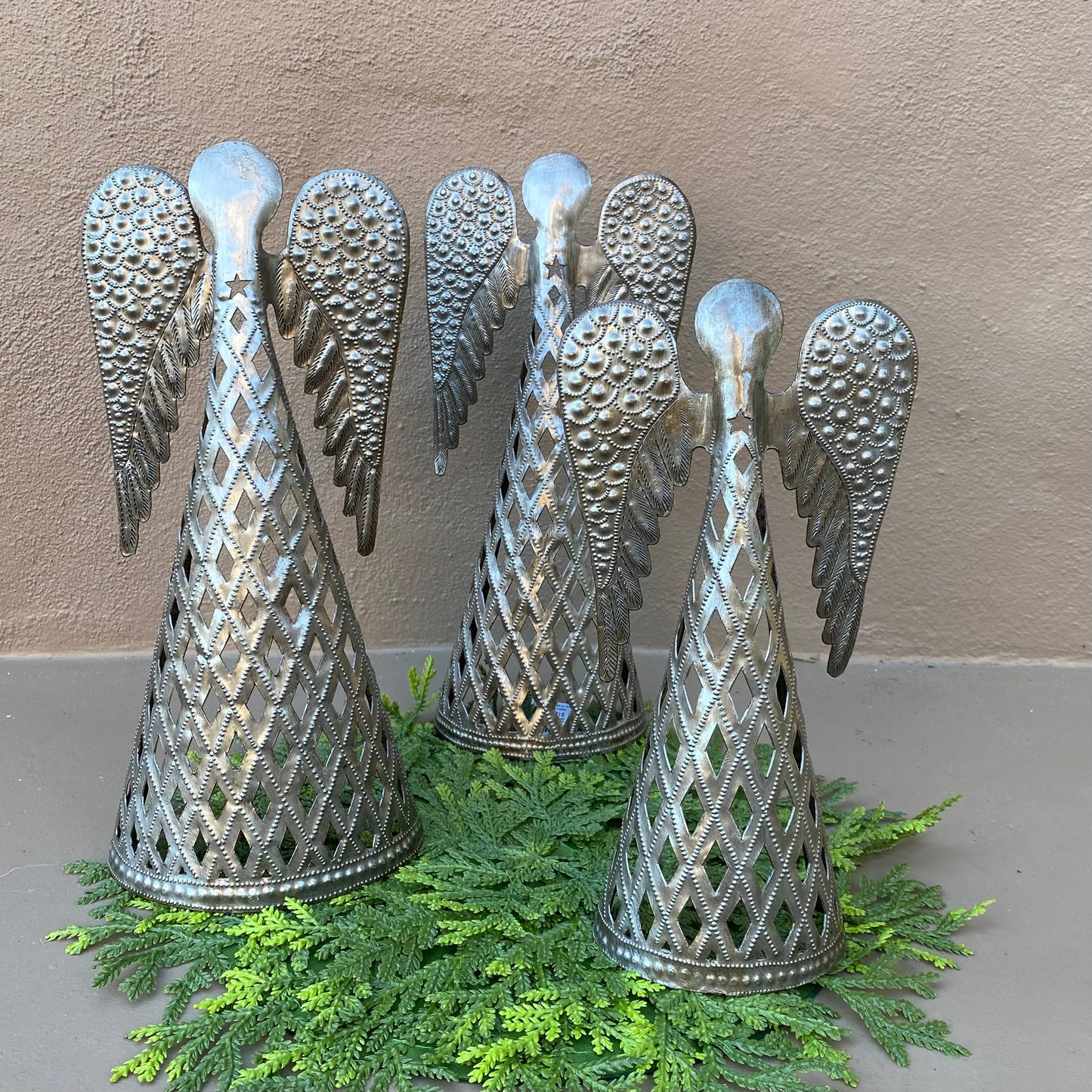 Table Top Decorations 11", 9" and 7" set of 3 Handmade Haiti