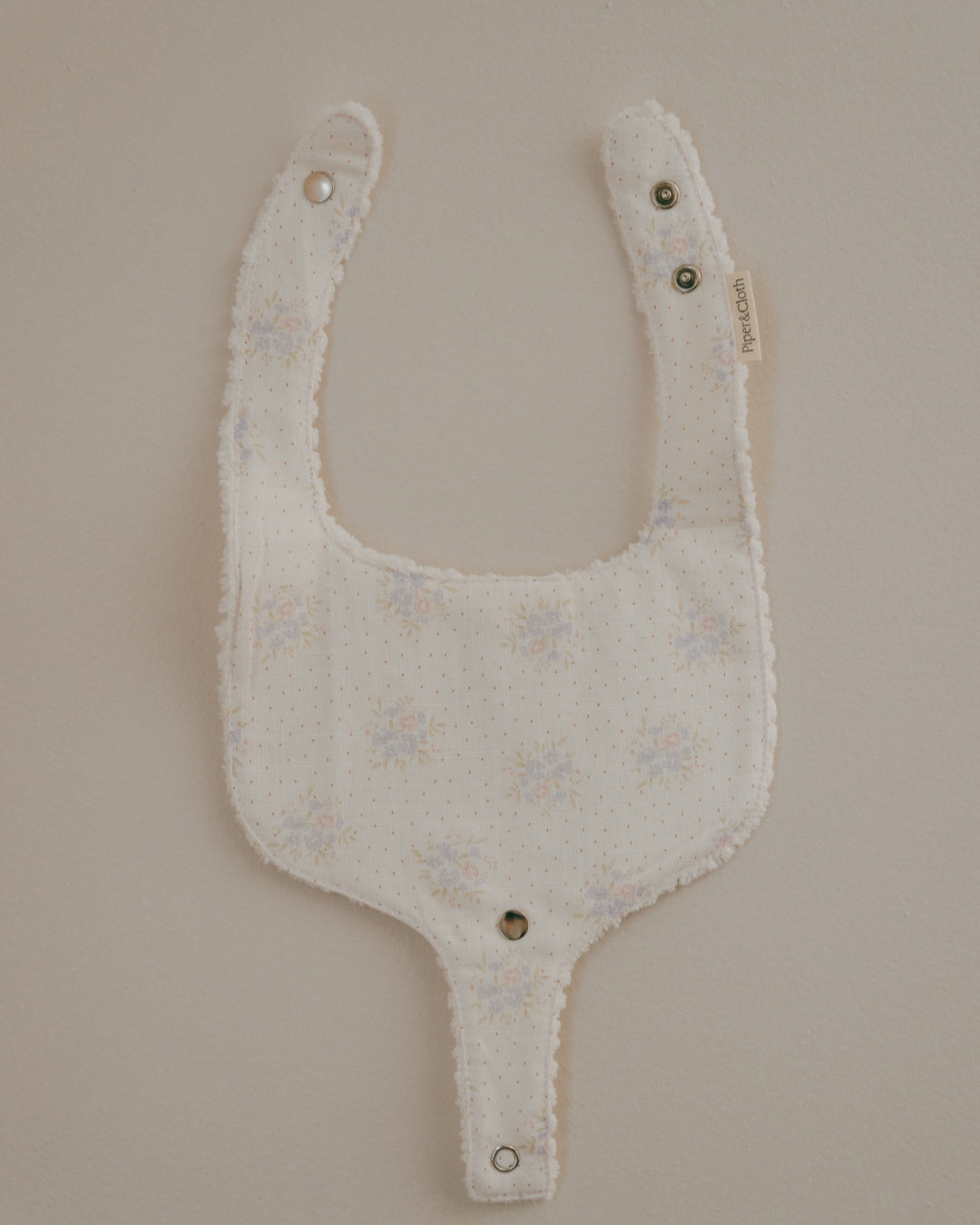 Soothe & Snap Pacifier Bib | Petite Meadow Dots