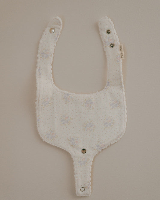 Soothe & Snap Pacifier Bib | Petite Meadow Dots
