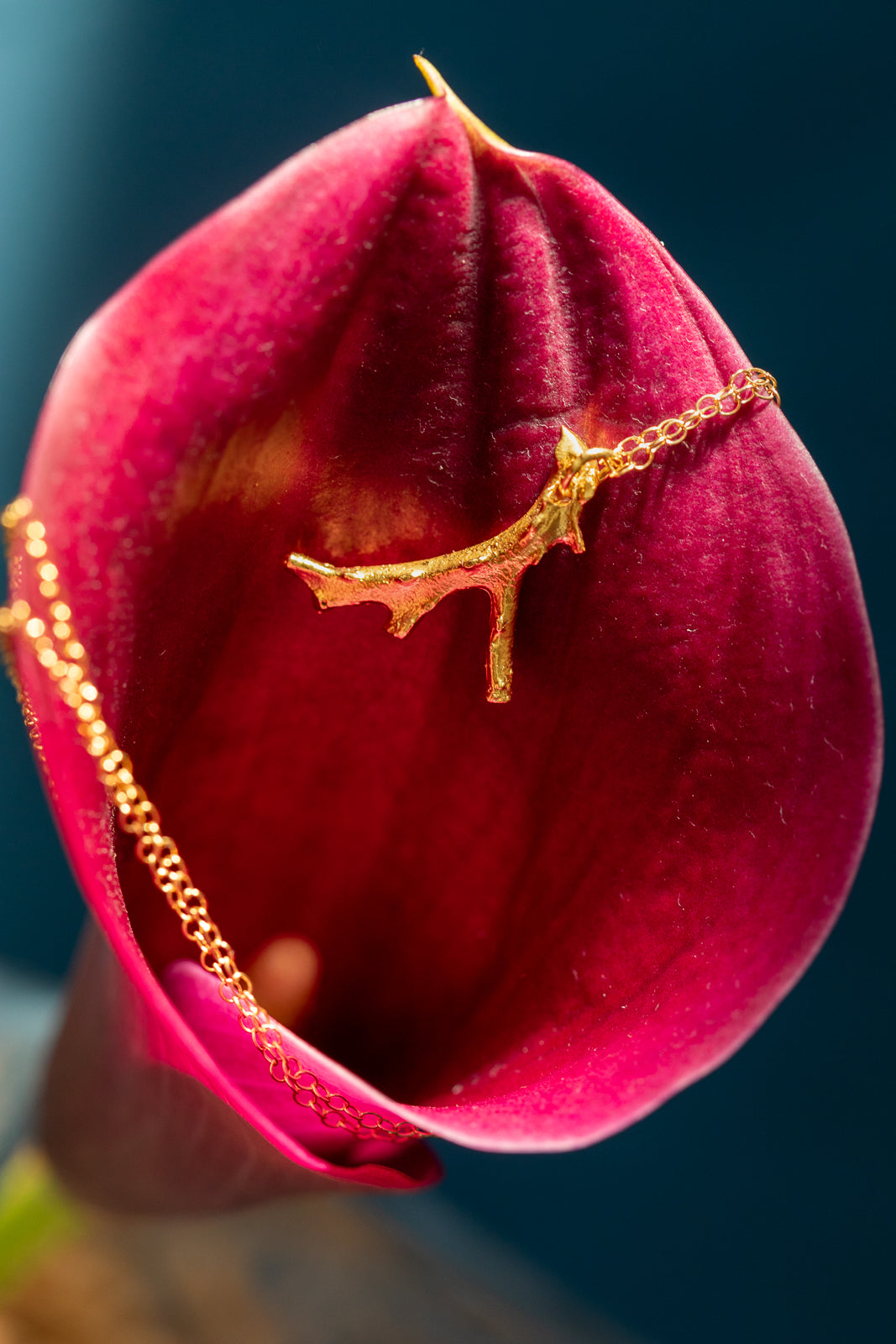 Fire of Red Coral Necklace