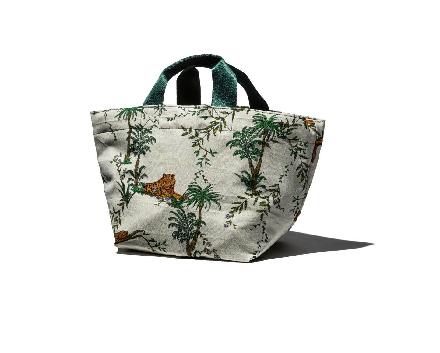 Vintage Tent Fabric with Printed Pattern Bag