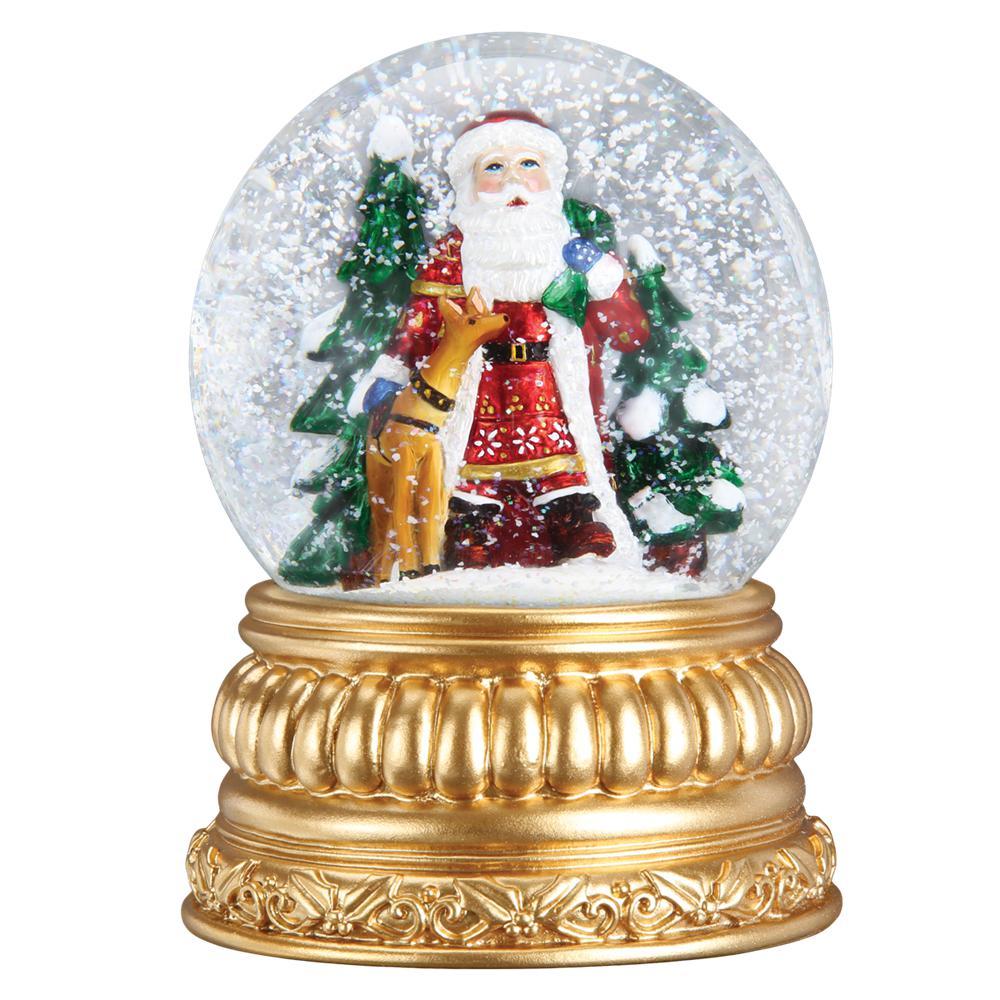 Nordic Santa Snow Globe