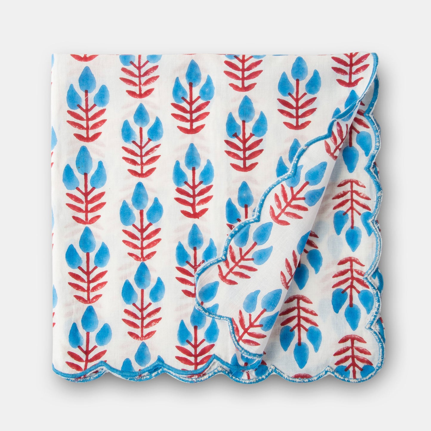 Meadow Floral Cotton Handblocked Napkin Set of 4