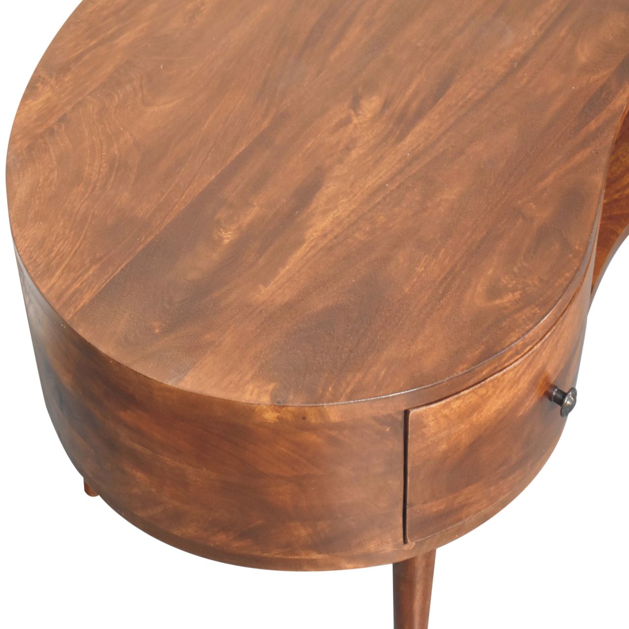 Solid Wood Large Chestnut Wave Coffee Table