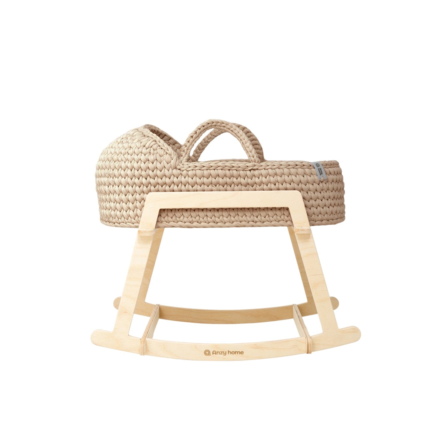 Doll Moses Basket w/Rocking Stand