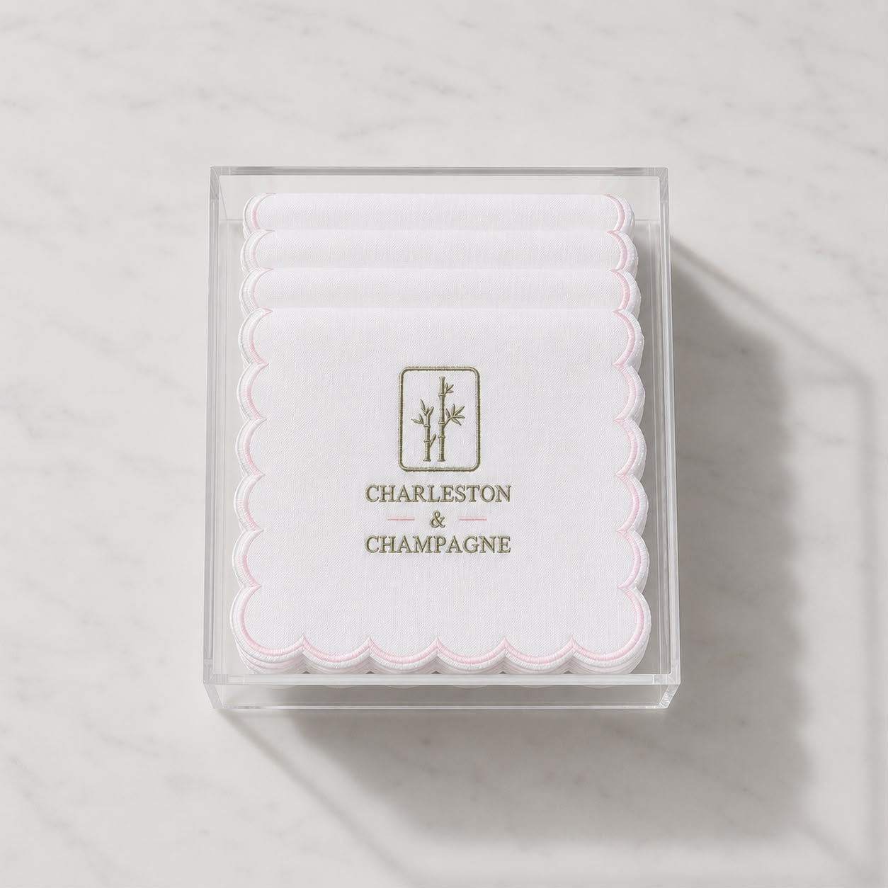 Embroidered Mahjong Mix Cocktail Napkins (Set of 6)