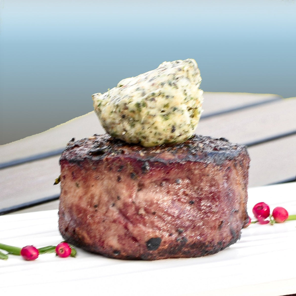 The Patio Daddy-O USDA Prime Filet Mignon Steak Box Black Garlic and Truffle