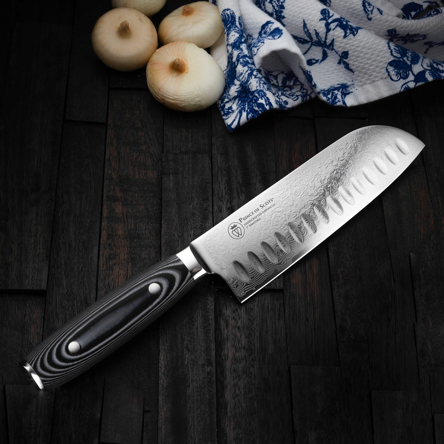 7 Inch Damascus Santoku Knife