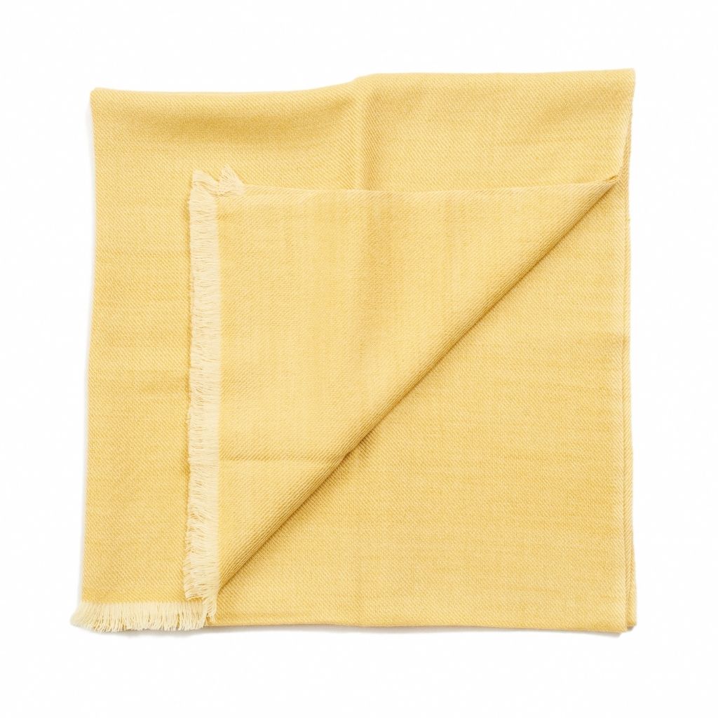 Dandelion Yellow Handloom Merino Light Weight Throw